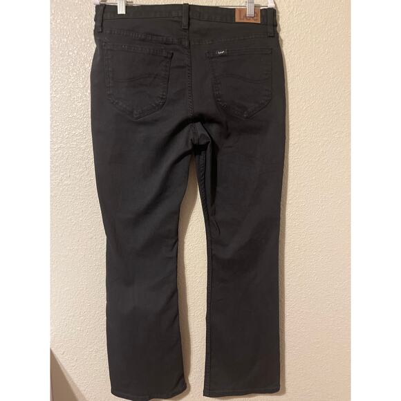 Lee Regular Fit Boot Cut Mid-Rise Black Pants - Picture 4 of 6
